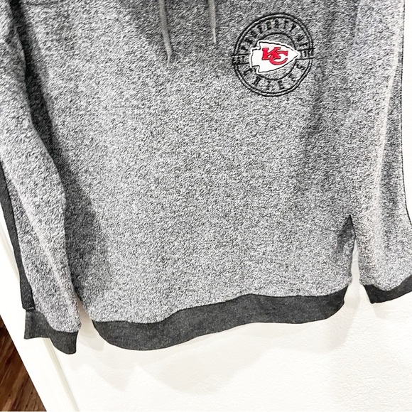 NFL Long Sleeve Pullover Women's Medium Kansas City Chiefs Gray Funnel Neck - Picture 4 of 9